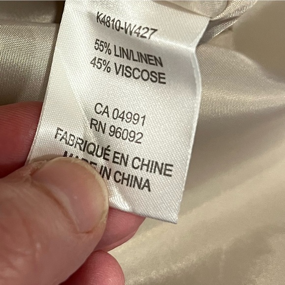 KATHERINE BARCLAY – SLEEVELESS LINEN BLEND DRESS – SIZE M - Picture 3 of 11